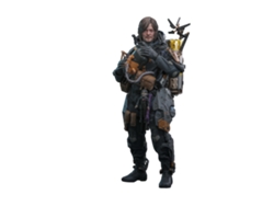 Figura de Sam en la playa de Hot Toys Vgm76b de Death Stranding 2