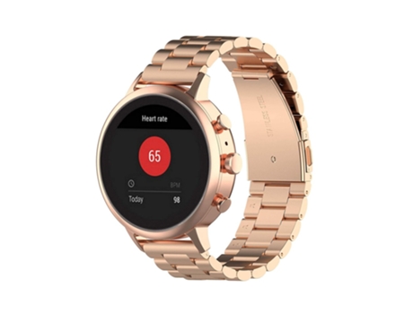 Correa de acero inoxidable 18mm para Garmin vivoactive 4S - oro rosa