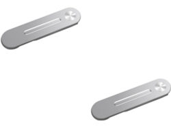 Juego De 2 Soportes Magnéticos Plateados Con Clip Para Portátil
