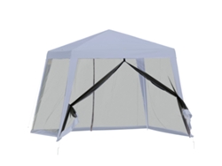 VPMKP - Gazebo Outsunny 3x3 m mosquitera gris