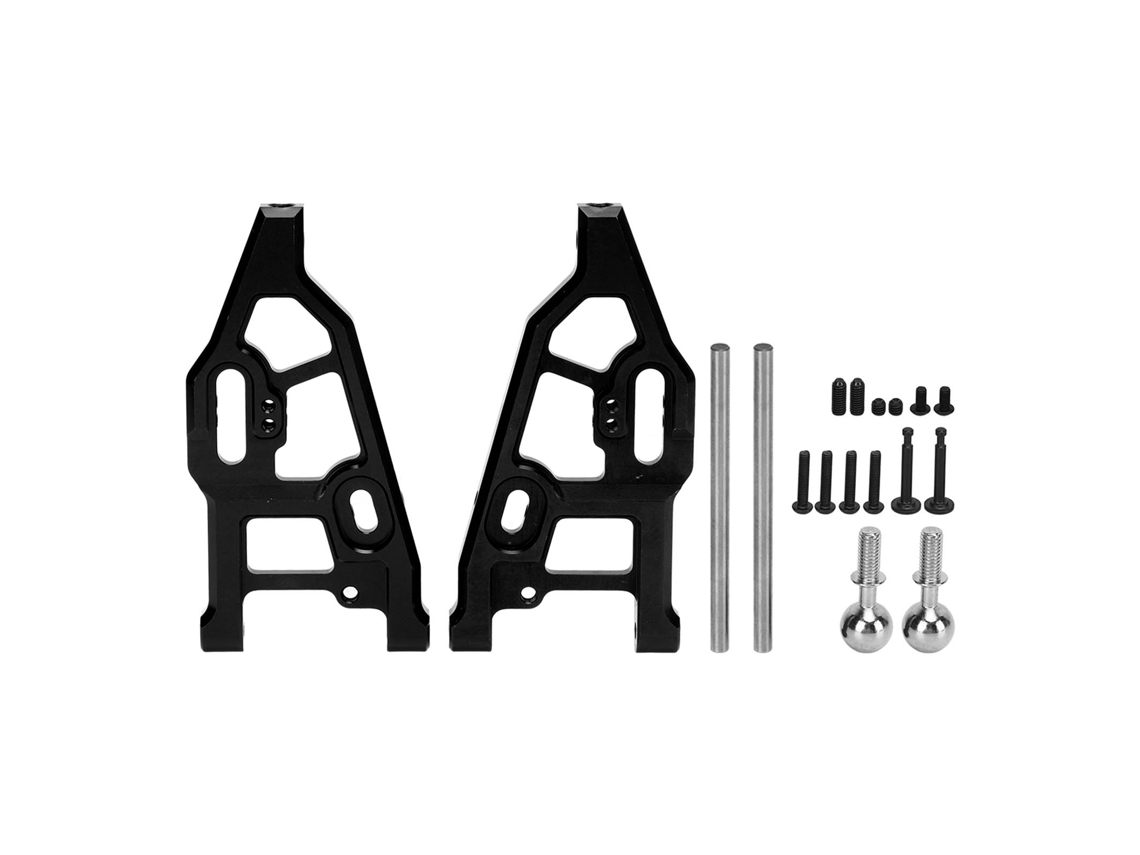 Brazo oscilante delantero inferior de aluminio para coches RC 1/7 1/8 ARMRA, ligero y de baja vibración, suspensión delantera inferior de metal.