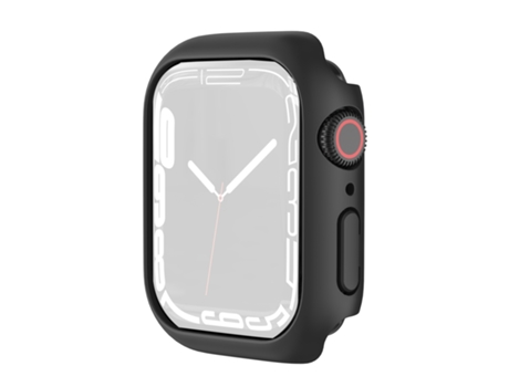 Funda protectora de TPU a prueba de golpes para Apple Watch Series 9/8/7 45 mm (negro)