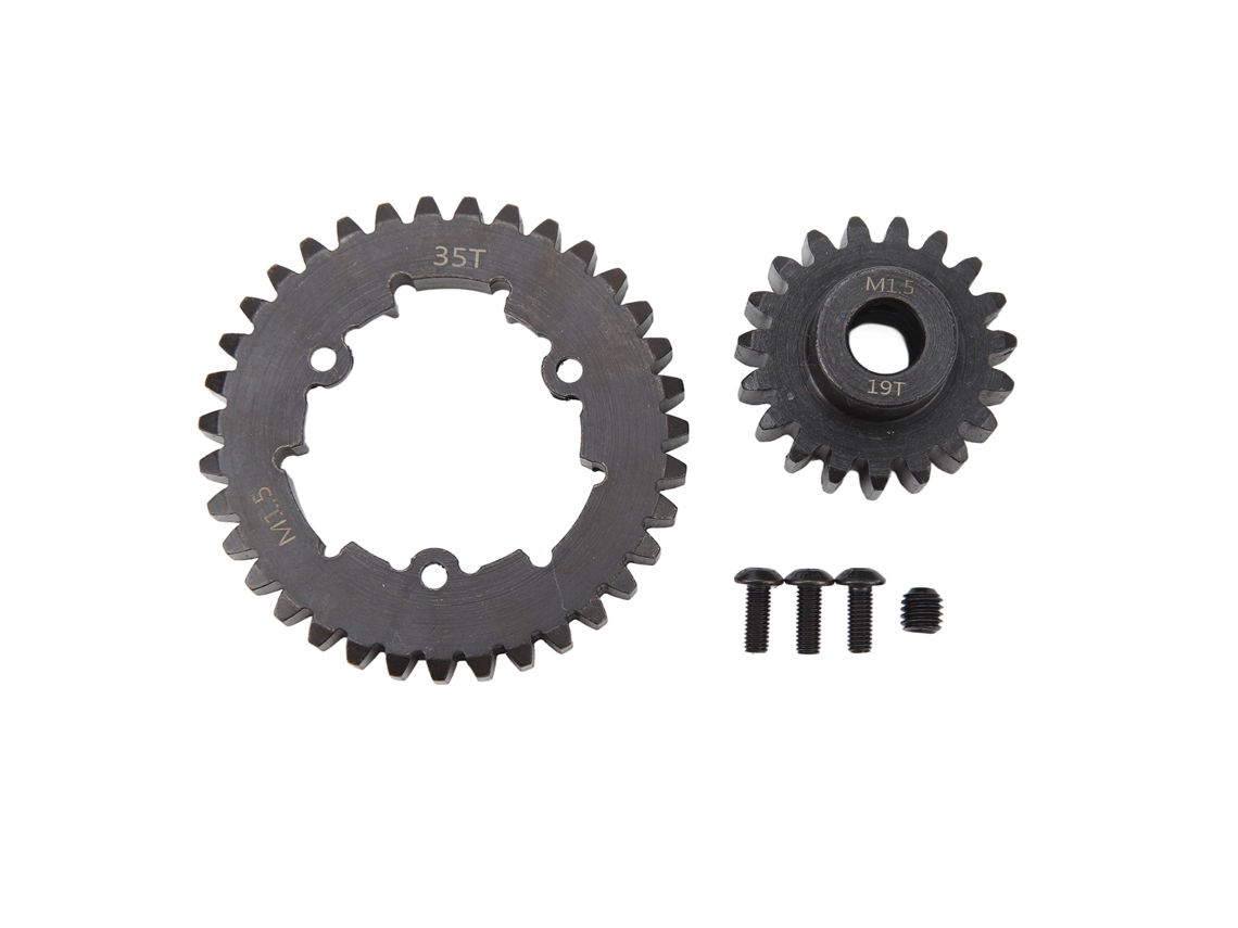 Conjunto De Engrenagens De Motor Spur 35t De Aço Para Carro Rc Traxxas X Maxx 6s 8s 1/5 19t
