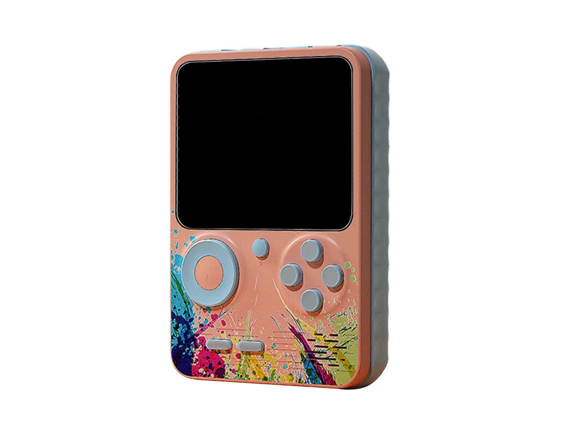 Gamepad Portátil 500 En 1 Con Pantalla Lcd De 3 Pulgadas, Consola De Juegos Retro Clásica De 500 Juegos, Compatible Con Conexión A Tv, Color Rosa Des