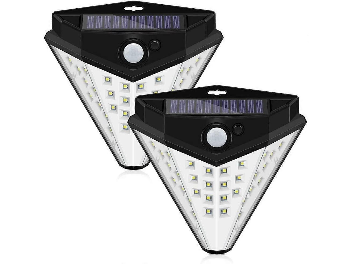 Rebe-luz Solar Exterior Con Sensor Humano 32led Impermeable Para Jardín Pared Ahorro Energía