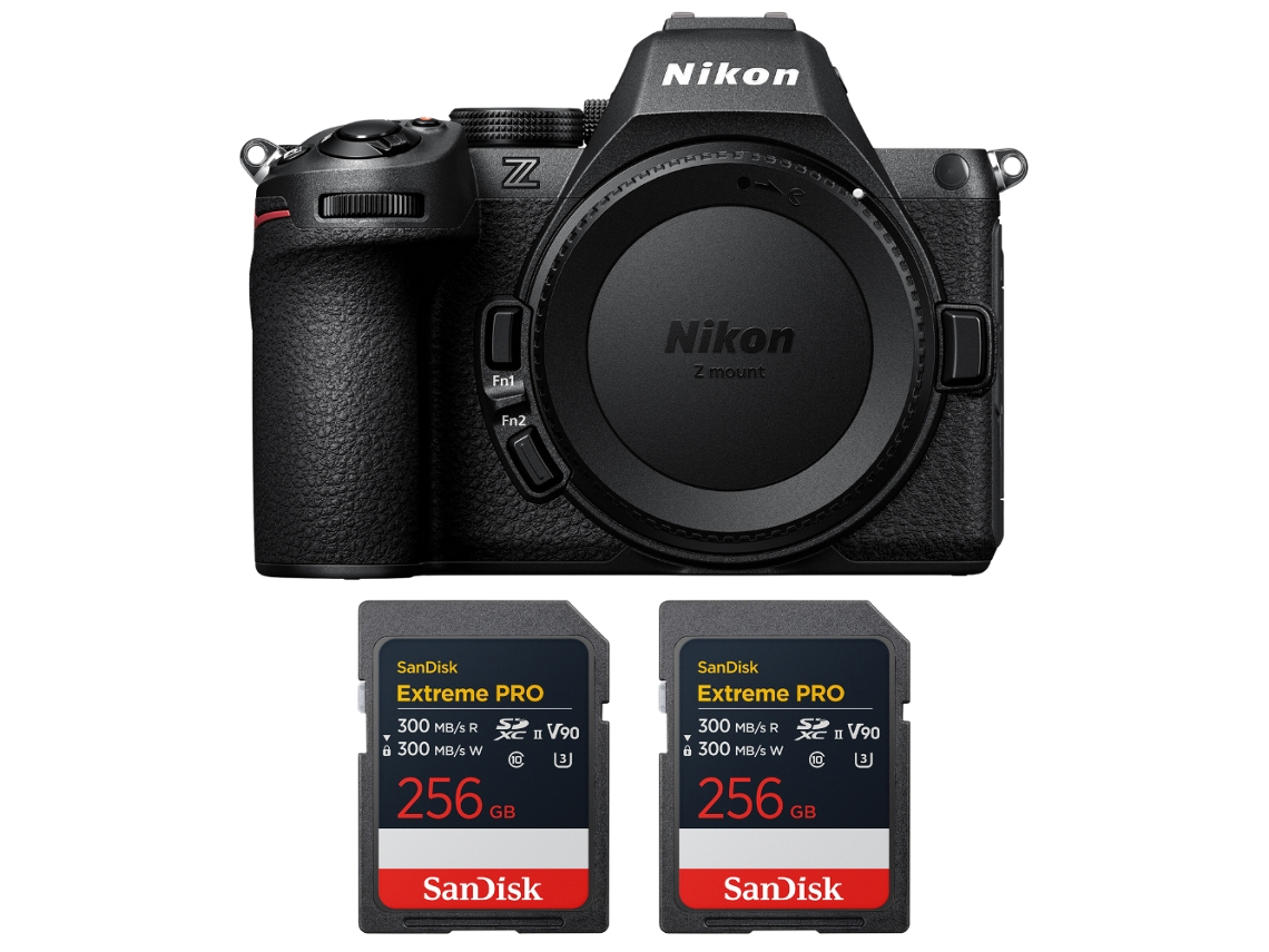 Nikon Z5 Ii + 2 Sandisk 256gb Extreme Pro Uhs-ii Sdxc + Ebook “20 Consejos Para Fotos Que Impactan”