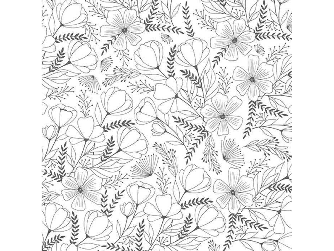 Papel de Calco Japonés ARTEMIO (90 G/ M² - 30 X 30 cm - Flores)