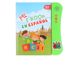Ats-libro Electrónico Con Sonidos Para Niños: Aprende Animales, Frutas Y Números En Español - Juguete Educatsivo Verde