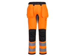 Pantalón De Alta Visibilidad Wx2 Eco Hi-vis Holster - Ideal Para Trabajos De Seguridad Naranja Negro / 36