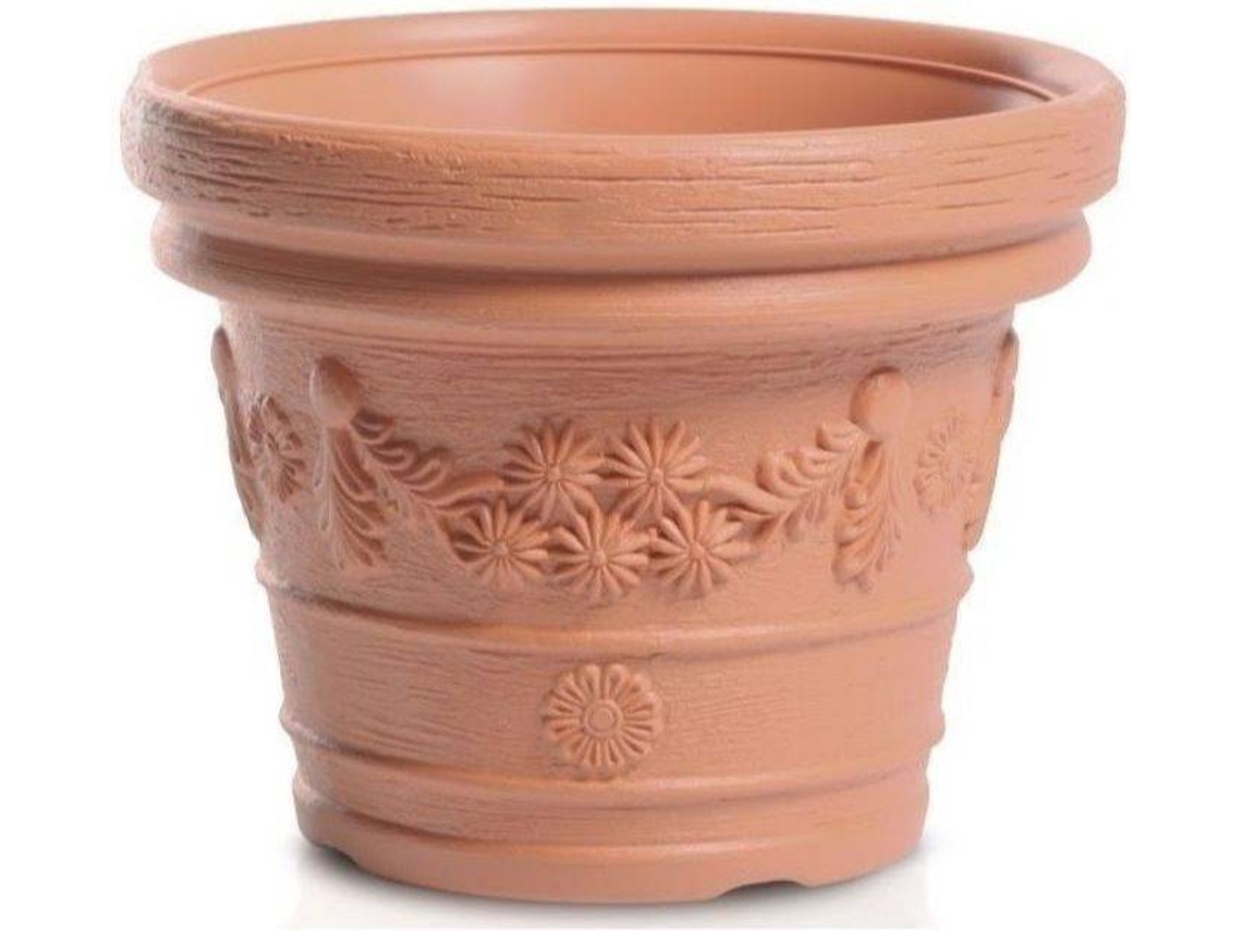 Maceta PROSPERPLAST Decora (Naranja - 30 x 30 x 23.5 cm)