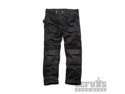 SCRUFFS T54821 Pantalón Worker, color negro
