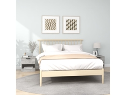 Mesitas de Noche LOVELY HOME Mesinha 2 Pcs Madeira Processada Cinzento-Cimento