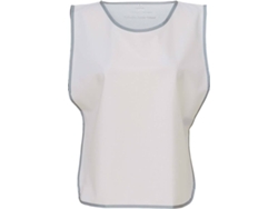 Chaleco YOKO con borde de reflejo Blanco (XXL-3XL)