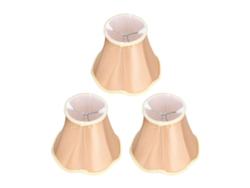 2026-3pcs Abat-jour De Tissu Moderne E14 Clip-on Pour Lampe De Mur, Chandelier À Bougies Et Lampe De Table