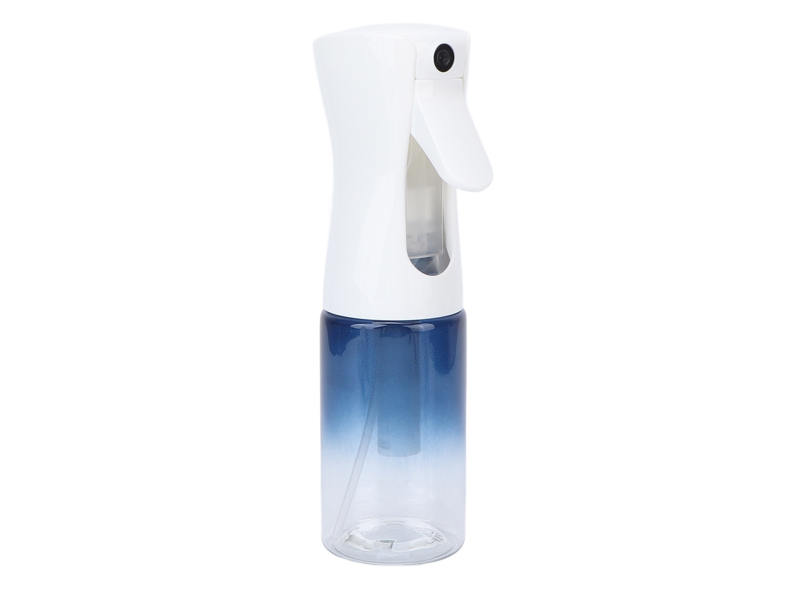 Frasco spray recarregável azul degradê 2026 para limpeza de salão de cabeleireiro, 200ml