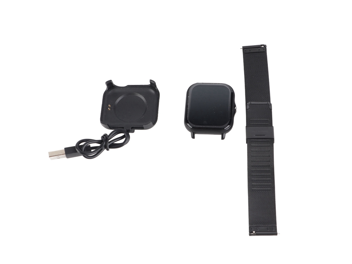 Reloj Deportivo Inteligente Con Pantalla Táctil De 1,69 Pulgadas, Ip68, Bluetooth Y Podómetro Para Android (negro)