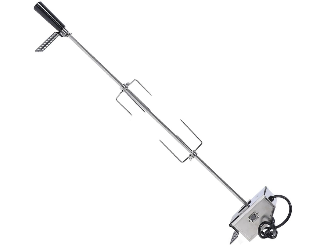 Kit De Asador Motorizado Con Cojinete De 15 Kg (33 Lb), Varilla Giratoria Estable Con Altura Y Ángulo Ajustables.