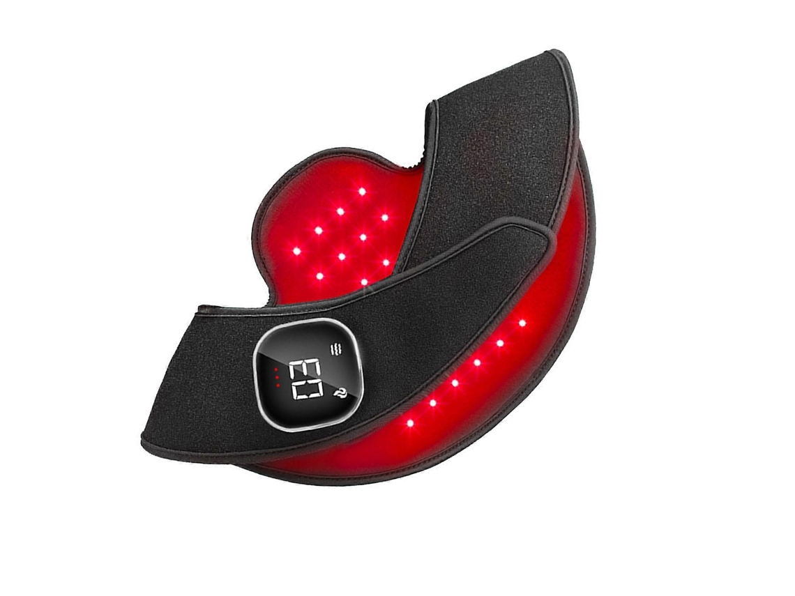 Almohadilla de fototerapia portátil de 660 y 850 nm para hombro y cuello con luz roja.