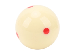 Bola de bilhar 2026rebe-White de 57 mm com 6 pontos vermelhos, resistente a riscos e impactos, para mesa de bilhar.