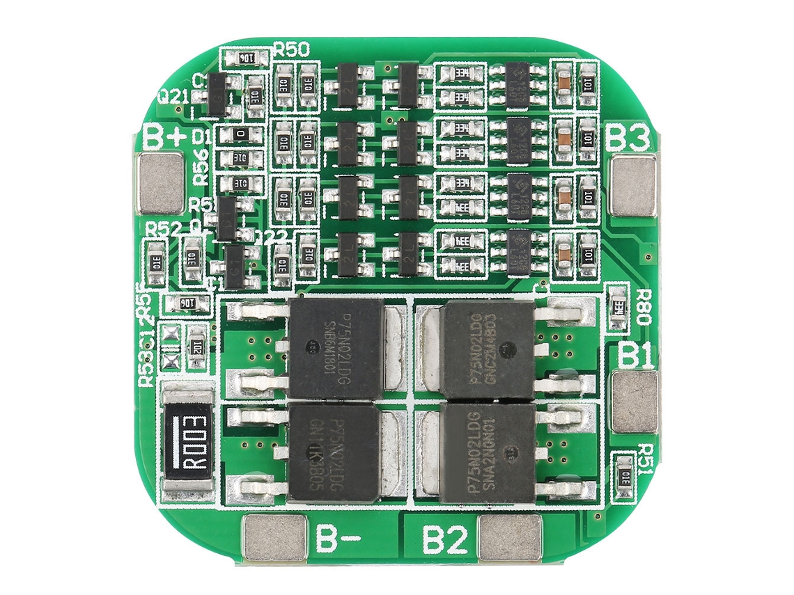 Placa De Protección Bms Life Lfp 4s 12v 20a Para Batería 18650 Con Funciones De Seguridad