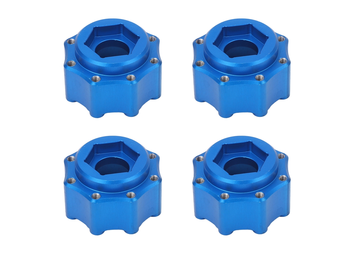 4 Adaptadores Hexagonales De Aleación De Aluminio De 17 Mm Para Accesorios De Neumáticos Rc De 3,8 Pulgadas