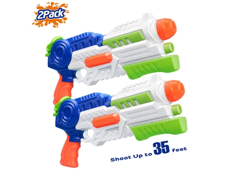 Pistola de agua Super Soaker, paquete de 2 pistolas de agua para niños y adultos, gatillo de remojo rápido de alta capacidad, juguete de pistola de...