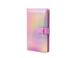 Álbum de fotos de cuero sintético Eifson con 96 compartimentos para fotos de 7,6 cm (color con polvo láser)