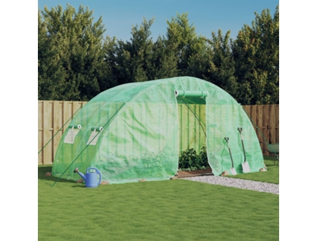 Invernadero VIDAXL con Estructura de Acero Verde 10 m² 5x2x2.3 m