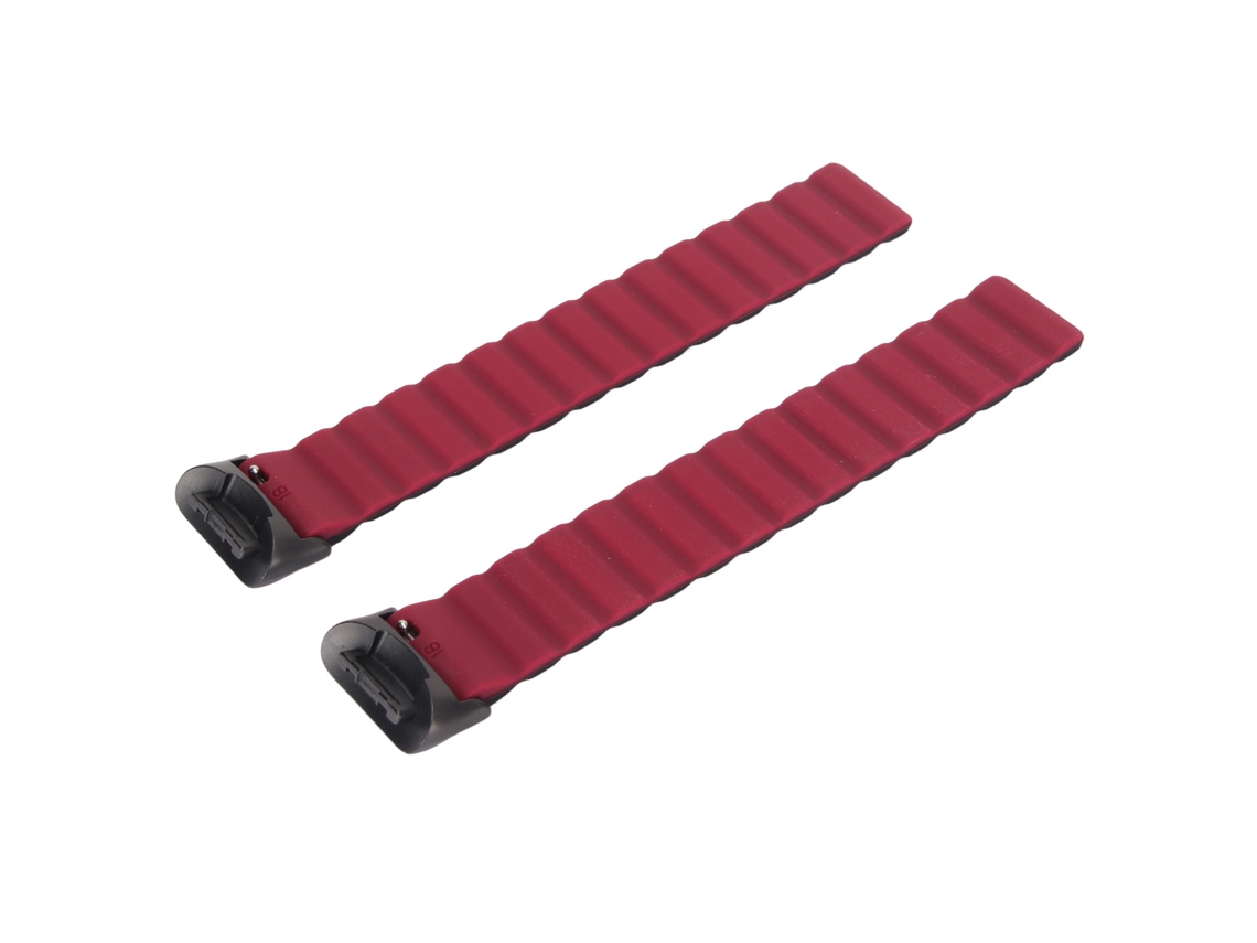Pulsera Ajustable De Silicona Con Cierre Magnético Para Fitbit Charge 5, Color Negro Y Burdeos.