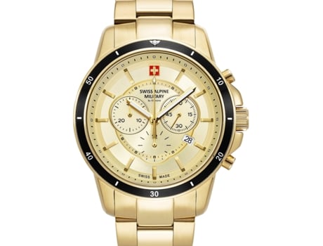 Reloj para Hombre Oro Acero Inoxidable 7089.9111 SWISS ALPINE MILITARY