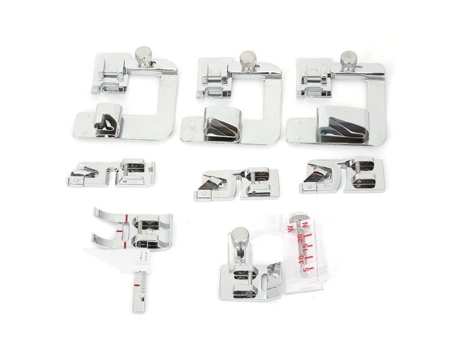HURRISE 8 unidades máquina de coser kit de pie para dobladillo accesorios para máquinas de coser