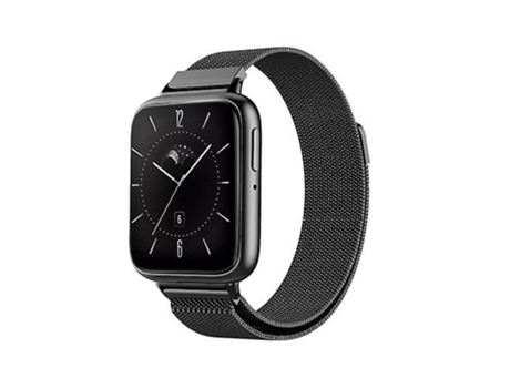 Correa para Oppo Watch 3 Correa de reloj de metal de acero inoxidable negro milanesa VENISYMLIS