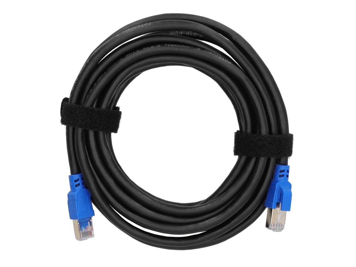 Cabo De Ethernet Cat8 40gbps 2000mhz Com Conector Rj45 Dourado Para Hubs, Roteadores E Redes 4m 13.1ft