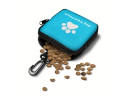 Bolsa para premios para perros con huella de pata, azul. Panoona