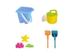 Set de Cubo de Playa Azul para Niños con Accesorios Marbueno Verano