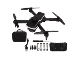Dron Plegable Con Cámara 4k Wifi Luz Led 50x Zoom Despegue Automático Evitación Obstáculos Quadrirotor Rc Negro