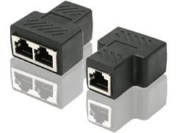 Divisor Ethernet de 1 a 2 RJ45 simple/doble para transferencia de red