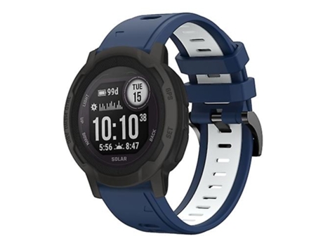 Correa Smartwatch Para Garmin Instinct 2 22Mm Azul Medianoche - Blanco VENISYMLIS