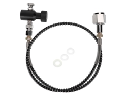 2026 Store-kit Adaptador Manguera Resorte Din477 36in Electroplate Co2 Con Válvula De Liberación Asa Para Sodastream Negro