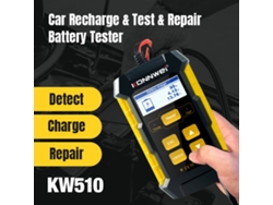 Probador de baterías de coche Kw510 Pulse, cargador de reparación, herramienta multifuncional
