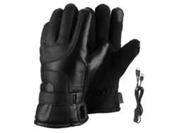 Guantes de moto de invierno Baok con calefacción eléctrica USB y interruptor táctil para pantalla en todos los dedos.