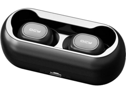Auriculares Bluetooth True Wireless QCY T1C (In Ear - Micrófono - Negro)