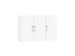 Sobuy Frg231-l-w Mueble De Pared Armario Suspendido Con 3 Puertas Blanco
