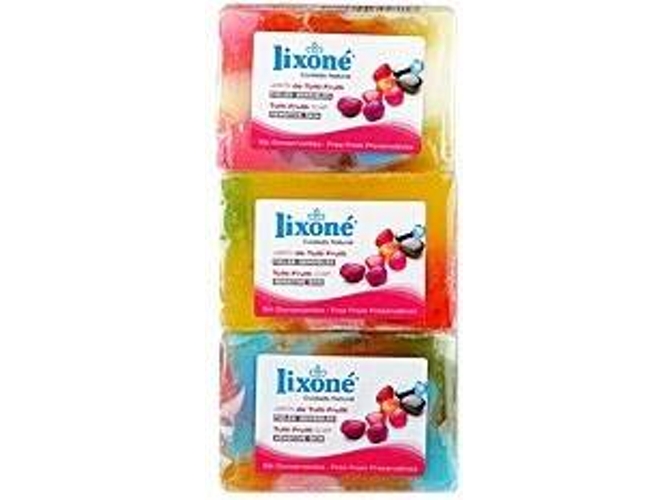 Jabón LIXONE Tutti-Frutti Glicerina Vegetal (3 x 125 g)