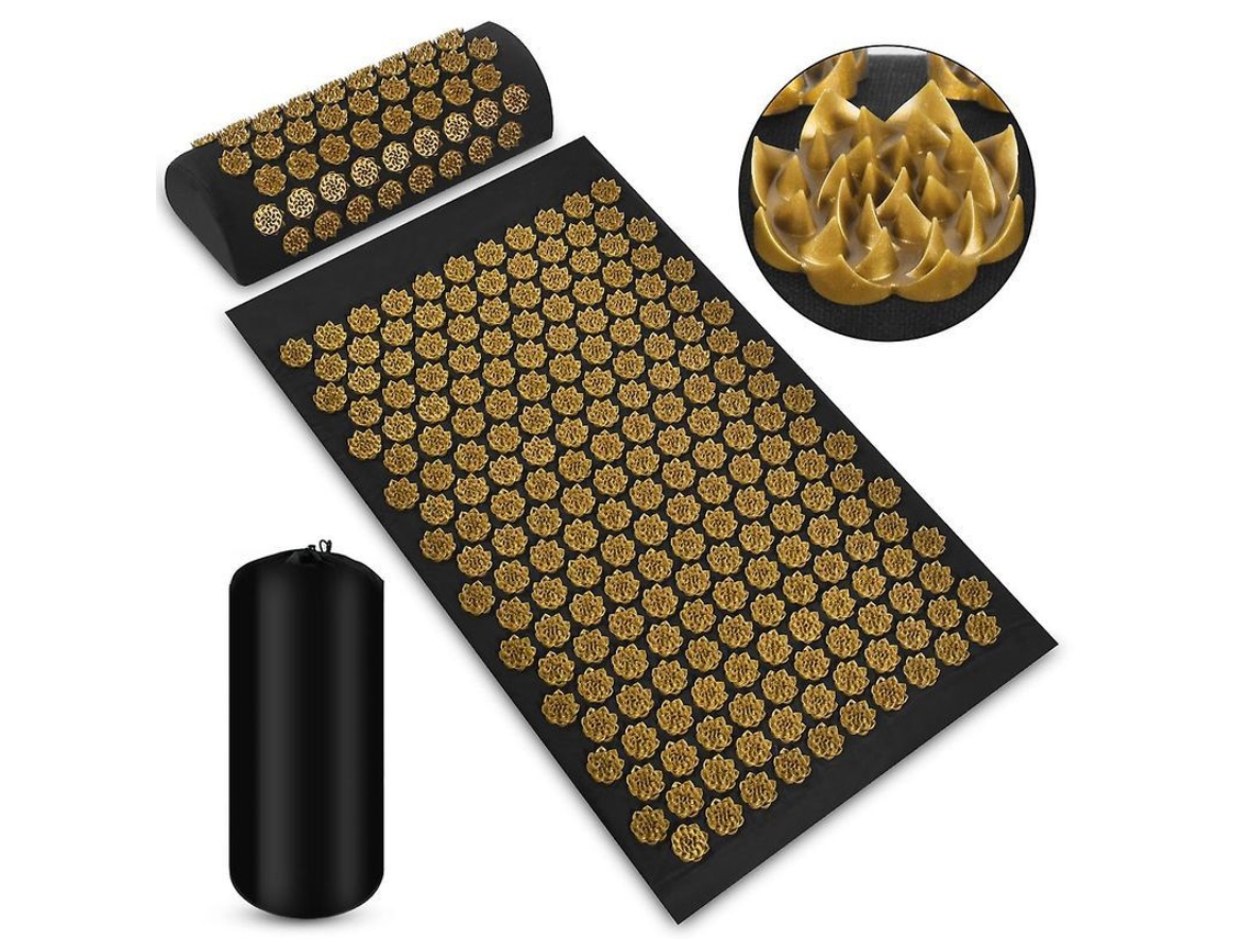 Esterilla Y Almohada De Acupresión Para Aliviar El Dolor De Espalda, Cuello Y Pies, Y Para La Relajación Muscular.