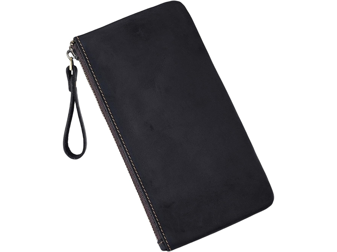 Estuche Para Lápices Sencillo De Estilo Retro Con Gran Capacidad, Estéticamente Atractivo, Color Negro.