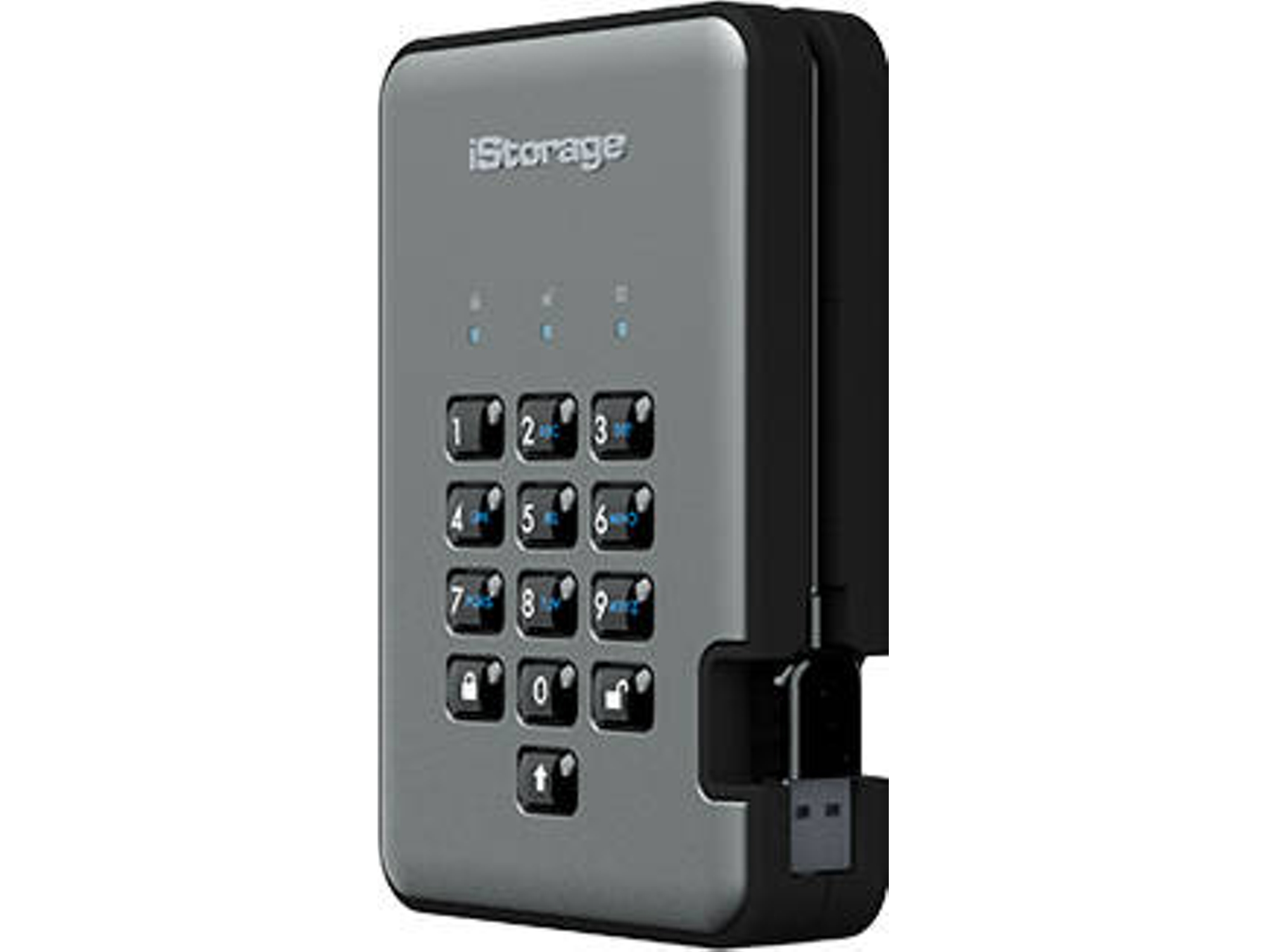 Disco HDD externo ISTORAGE diskAshur PRO2 3 TB (3 TB - USB 3.1)