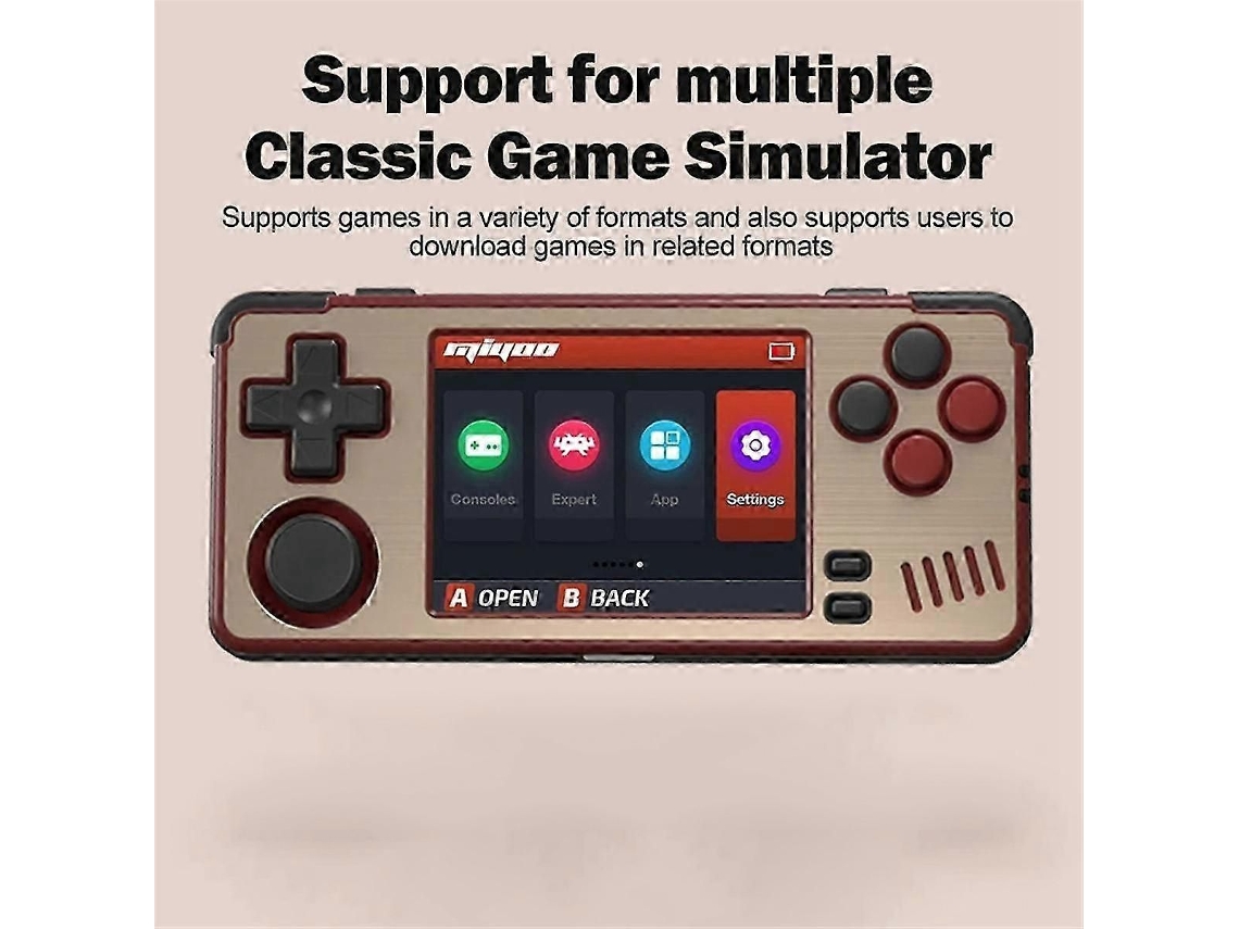 Consola de videojuegos portátil GOKOCO E5 con 32 GB de almacenamiento, 10.000 juegos y pantalla HD de 5 pulgadas.