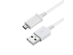 Mali cabo de Carregamento Usb com Transmissão de Dados Seguro e Portátil para Dispositivos Android Branco