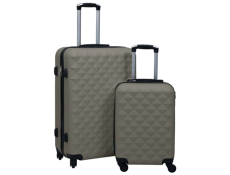 MAISON EXCLUSIVE Juego de maletas rígidas con ruedas 2 piezas ABS gris antracita